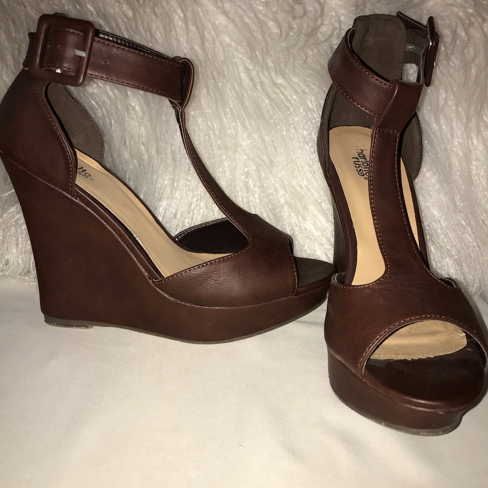 Dark Brown Wedge